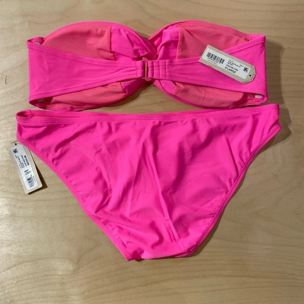 Arizona Jean Two Piece Swimsuit Top XL Bottom Medium (BX)